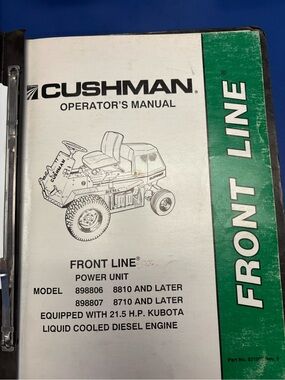 Diesel Manual with White Label and Green Cover Artwork